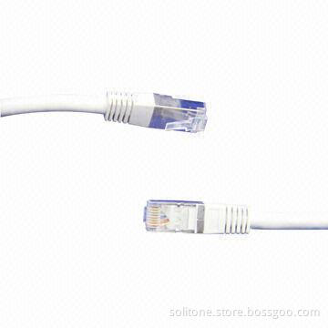 Cat6 FTP Patch Cord in Various Colors and Length, Gold Plated Connectors